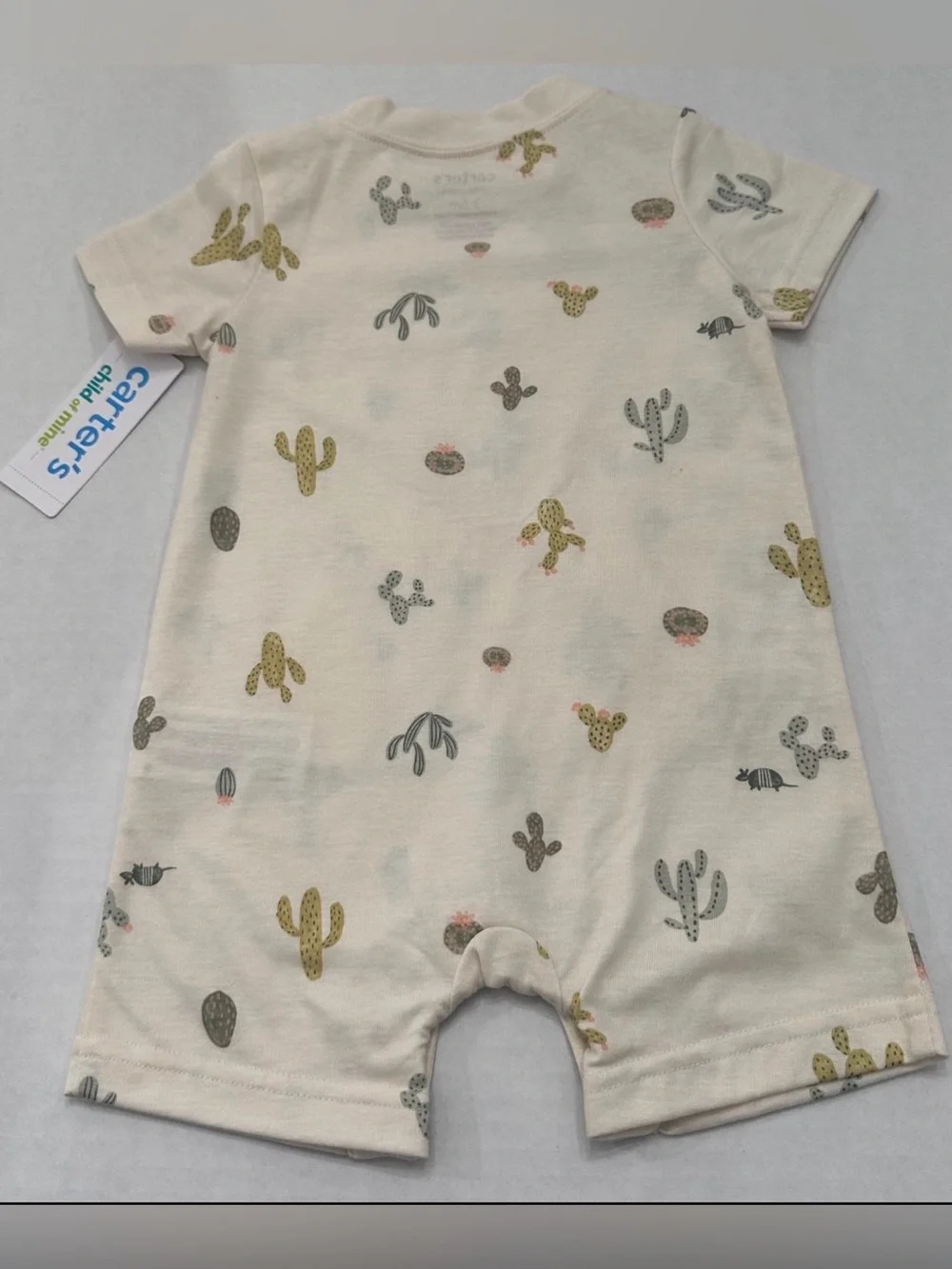 Carter's Child of Mine Baby Boy Cactus Print Romper, 3/6 Months